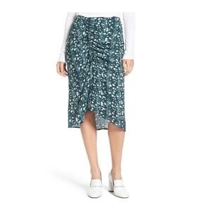 Lewit Clara Printed Floral Ruched Skirt Size 14